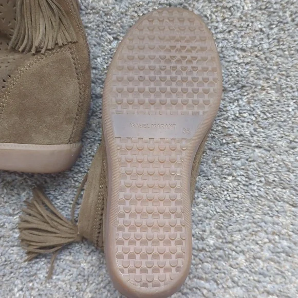 Isabel Marant Beslay Tan Suede Ankle Booties - Picture 5 of 9